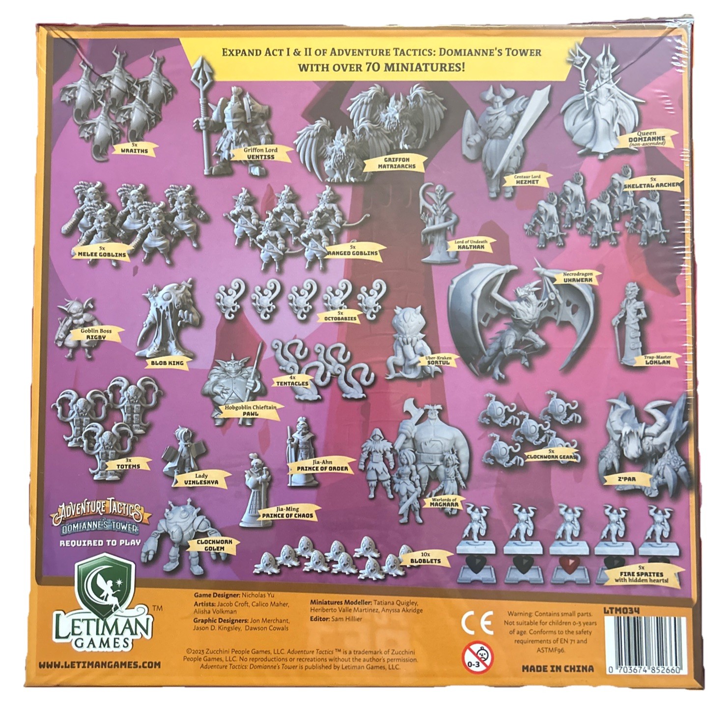 Adventure Tactics Domianne’s Tower Enemy Pack 70+ Miniatures Letiman Games NEW!