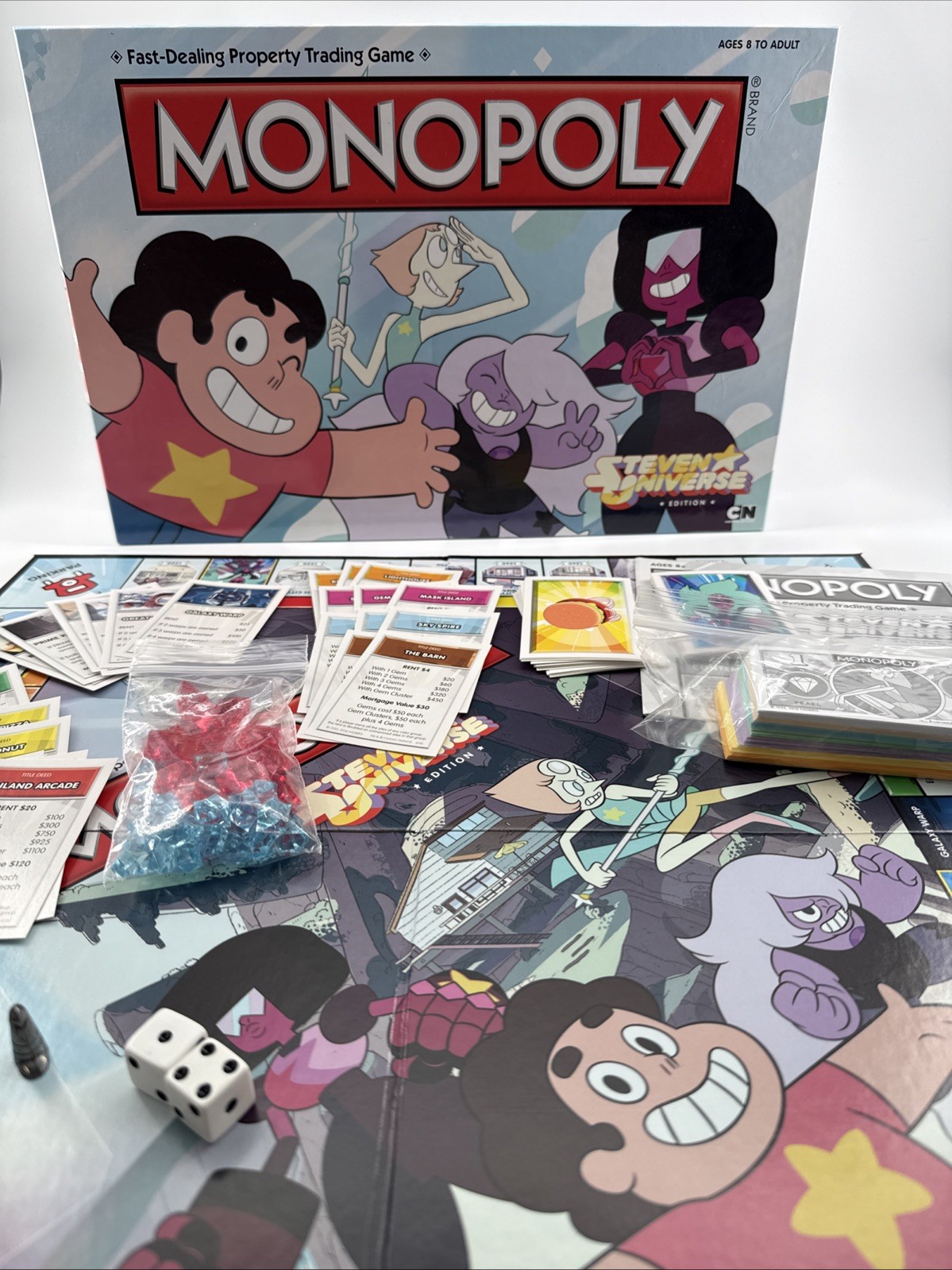 MONOPOLY STEVEN UNIVERSE EDITION USAopoly 2016 Cartoon Network 100% COMPLETE