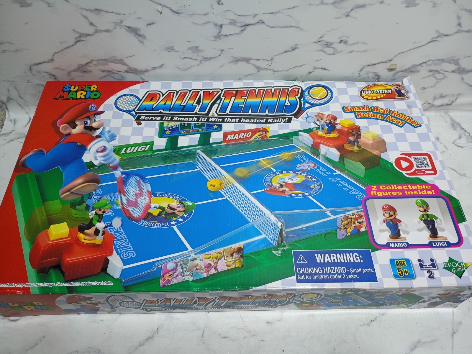 EPOCH Super Mario Rally Tennis board game NEW