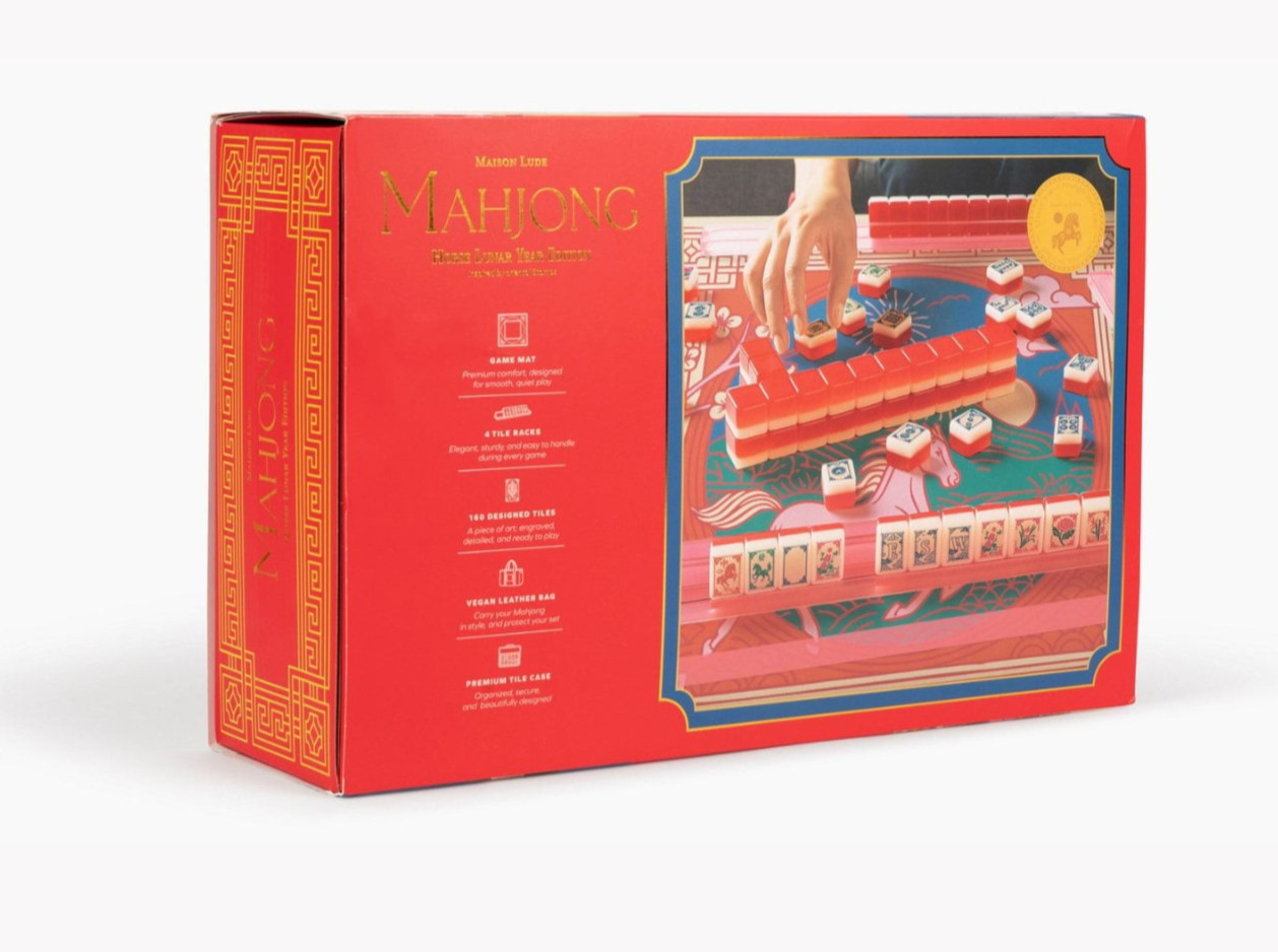 Deluxe Acrylic Horse Lunar Year Edition Mahjong Starter Kit NEW BOX FAST SHIP!!