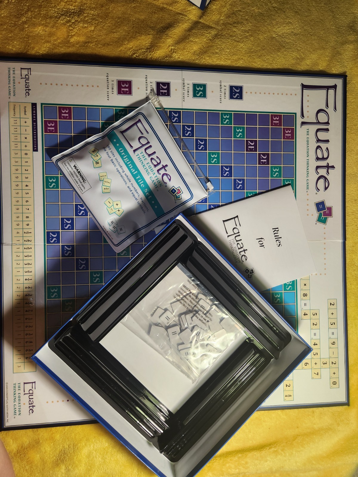 Equate Math Board Game COMPLETE 1996 Educational Numbers Equations