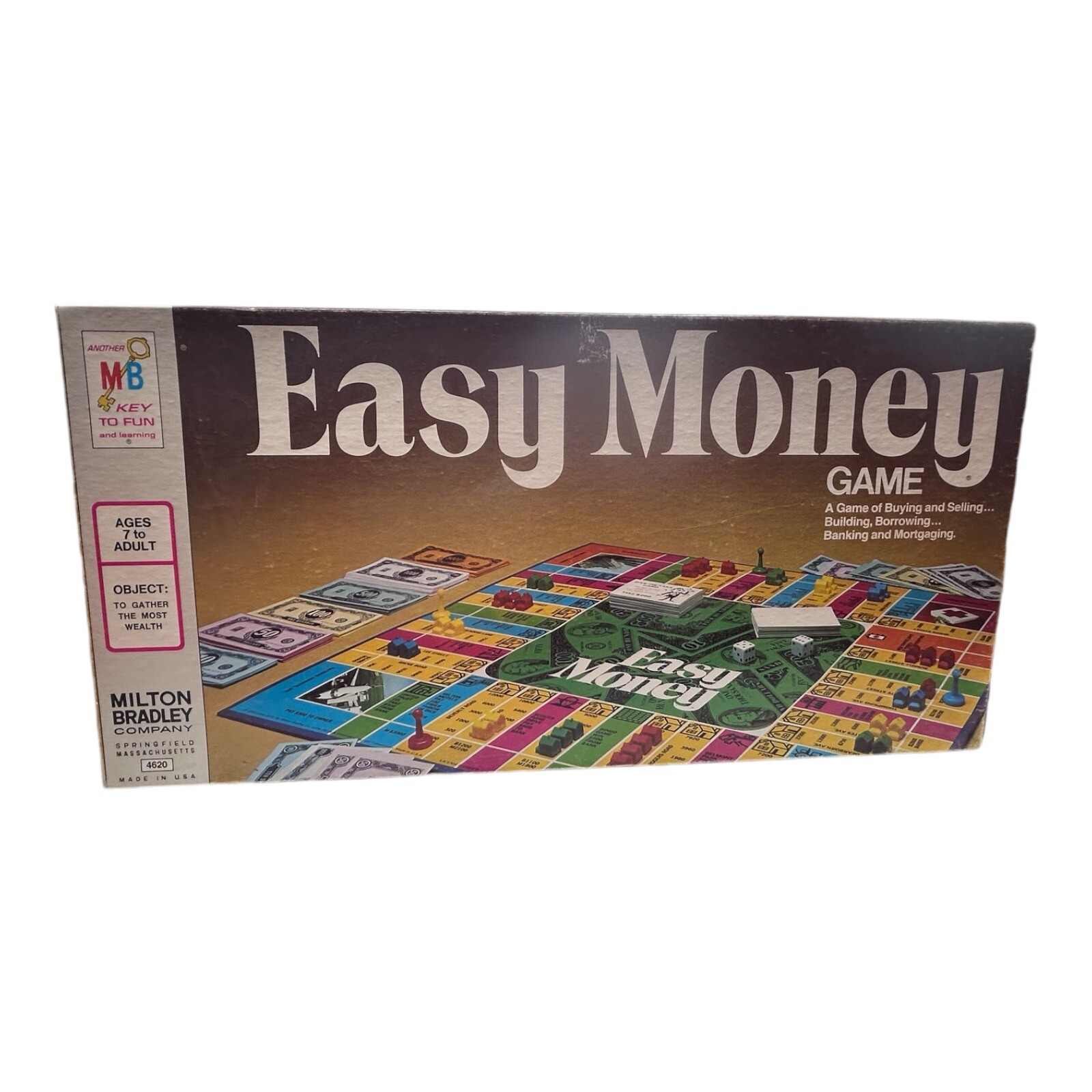 Vintage 1974 EASY MONEY Board Game Milton Bradley EUC COMPLETE
