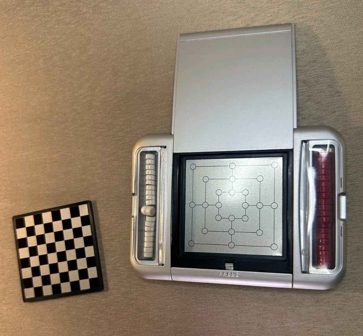 Totes 5-in-1 Magnet Travel Game Set Chess Checkers Solitaire Tic Tac Toe