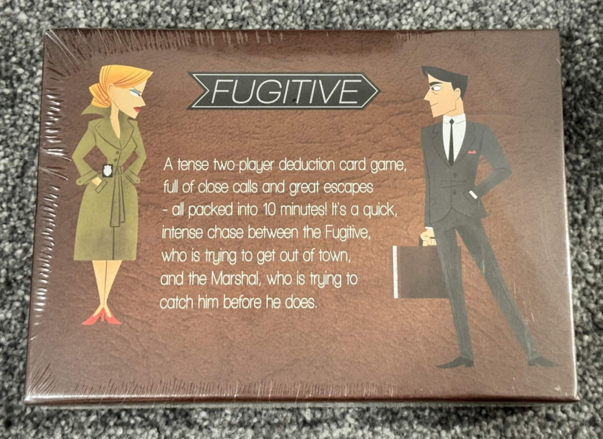Fugitive Board Game – Tim Fowers – 1st Edition 2016 – COMPLETE AND SEALED