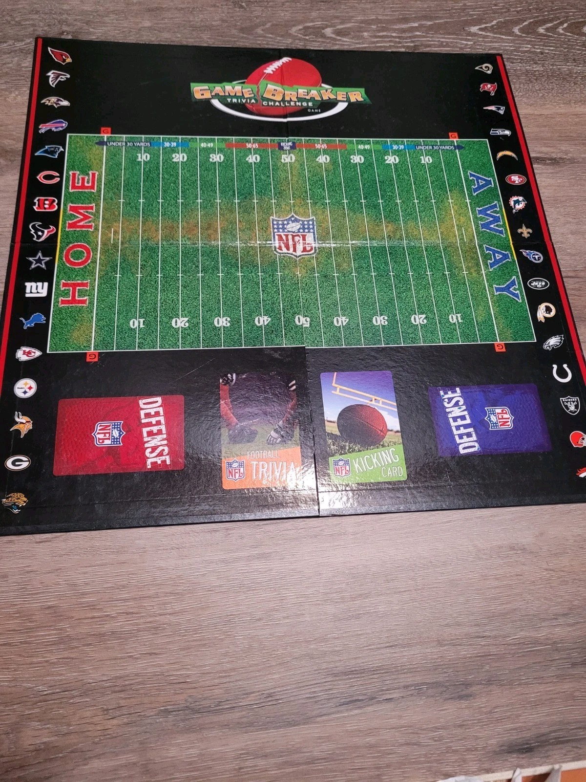 GAME BREAKER TRIVIA CHALLENGE NFL BOARD GAME BY EXCALIBUR 2007
