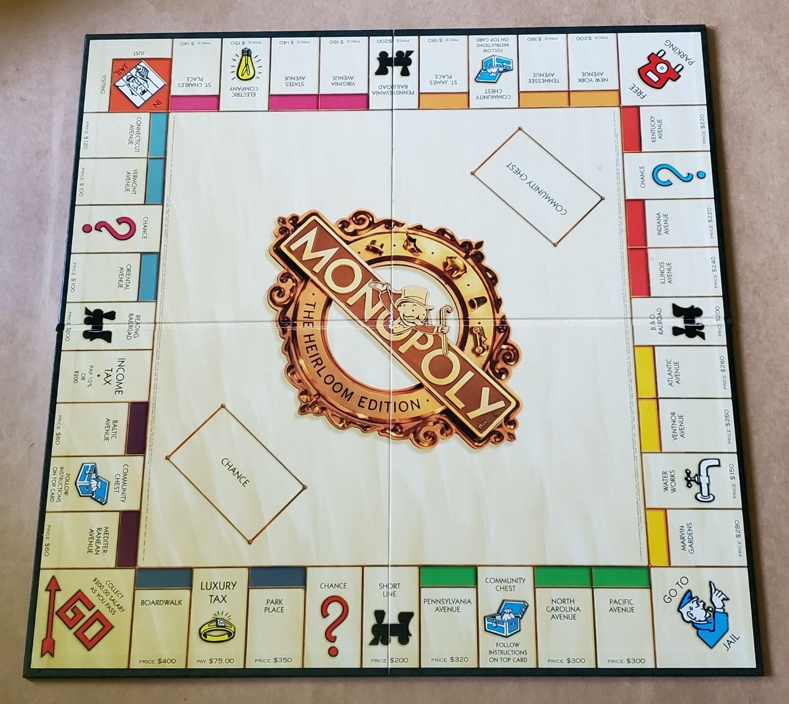 Monopoly Heirloom Edition- Luxury Wood Box, 1997, Complete