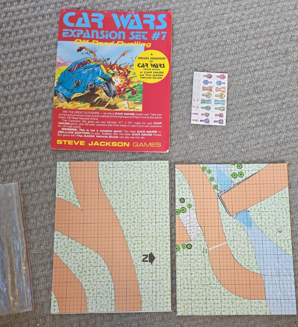 Car Wars by Steve Jackson Games lot Boat Wars Chopper Challenge Off Road Dueling