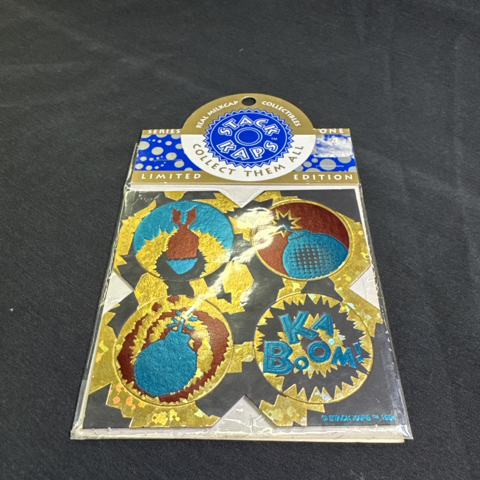 Stack Kaps Series One Limited Edition Pogs NIP KaBoom 1994 Vintage