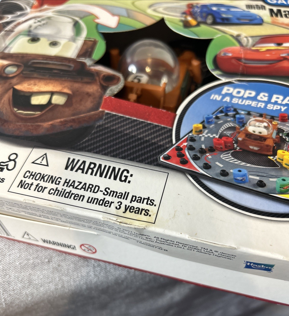 Disney Pixar Cars 2 Pop-O-Matic Trouble Game With Mater New in Box