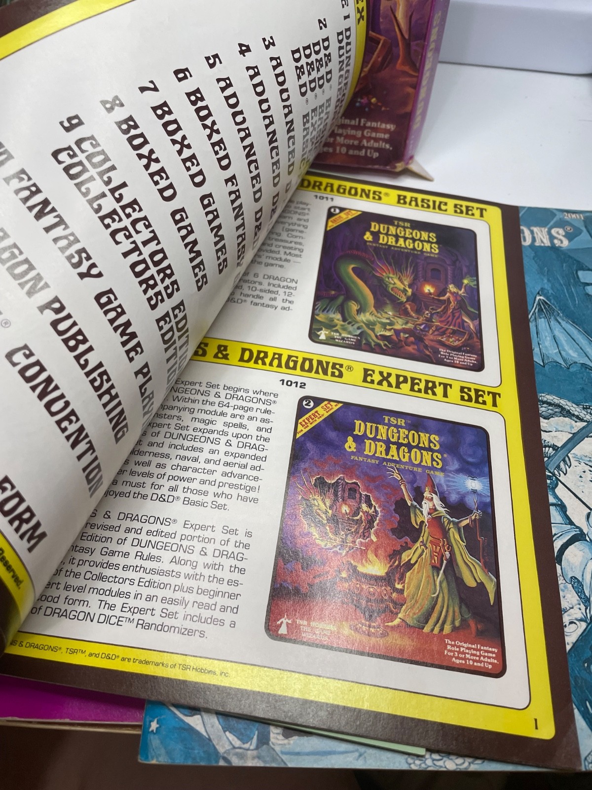 1981 Dungeons & Dragons D&D Adventure Vintage 1st Basic Set #1011 Purple TSR