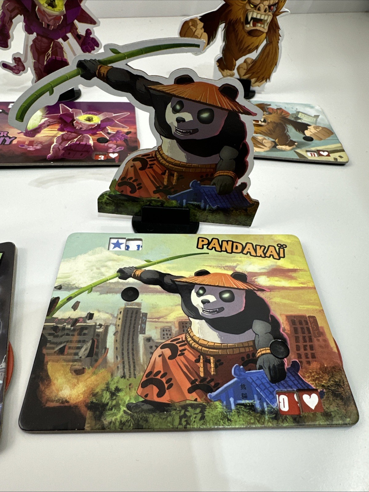 King of Tokyo Board Game + Power Up Expansion – Incomplete Base Cards – Pandakai