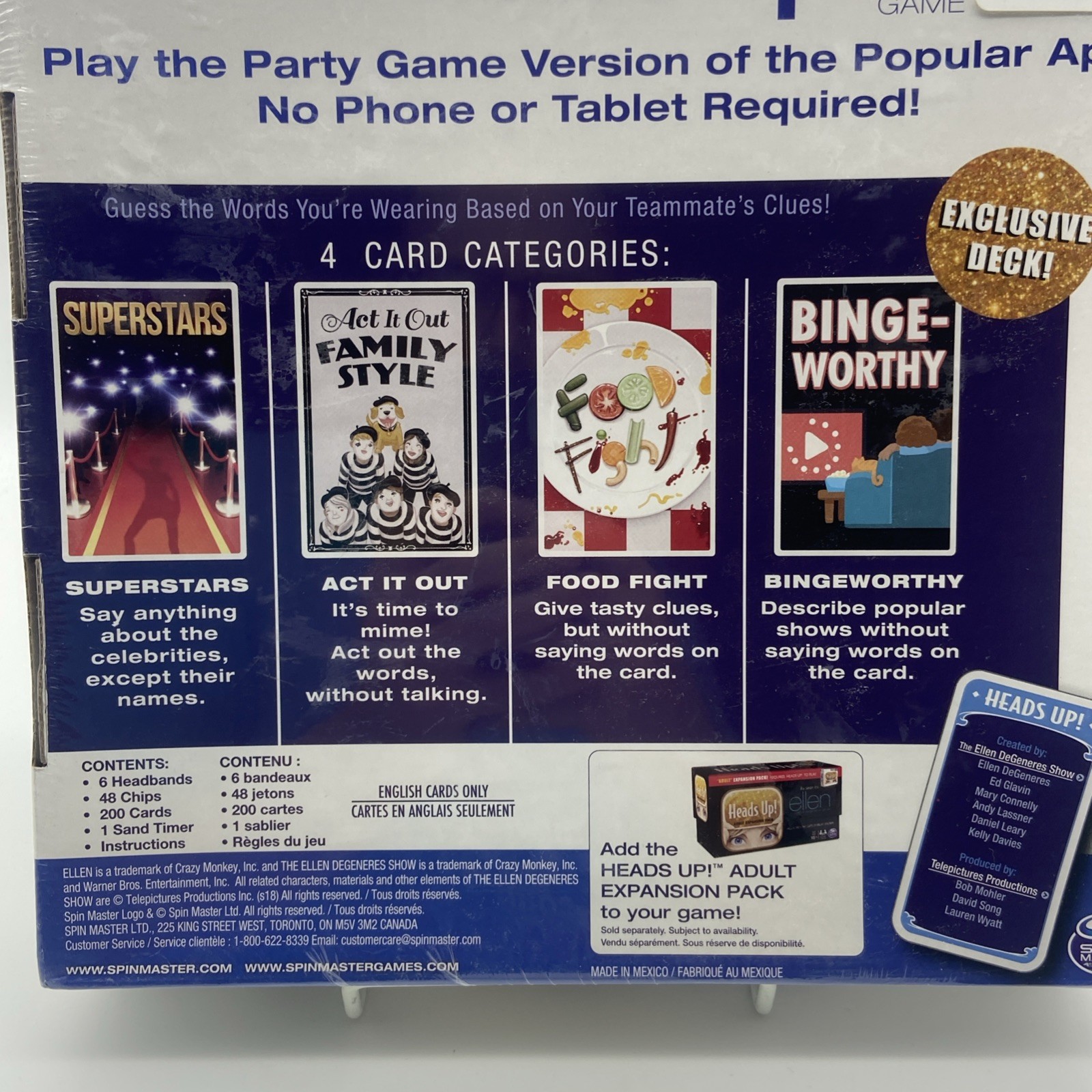 Heads Up! Party Game 3rd Edition – New & Sealed – As Seen on Ellen Show