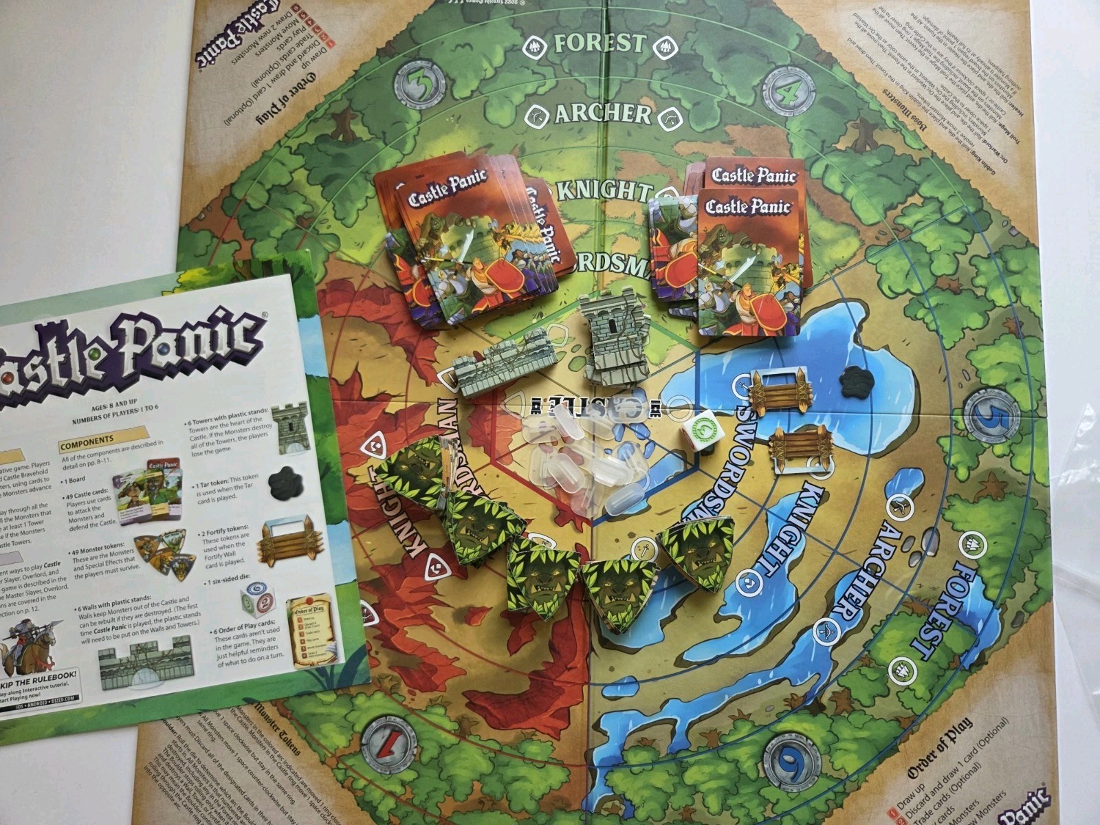 Castle Panic Board Game 2nd Edition By Fireside Games Complete