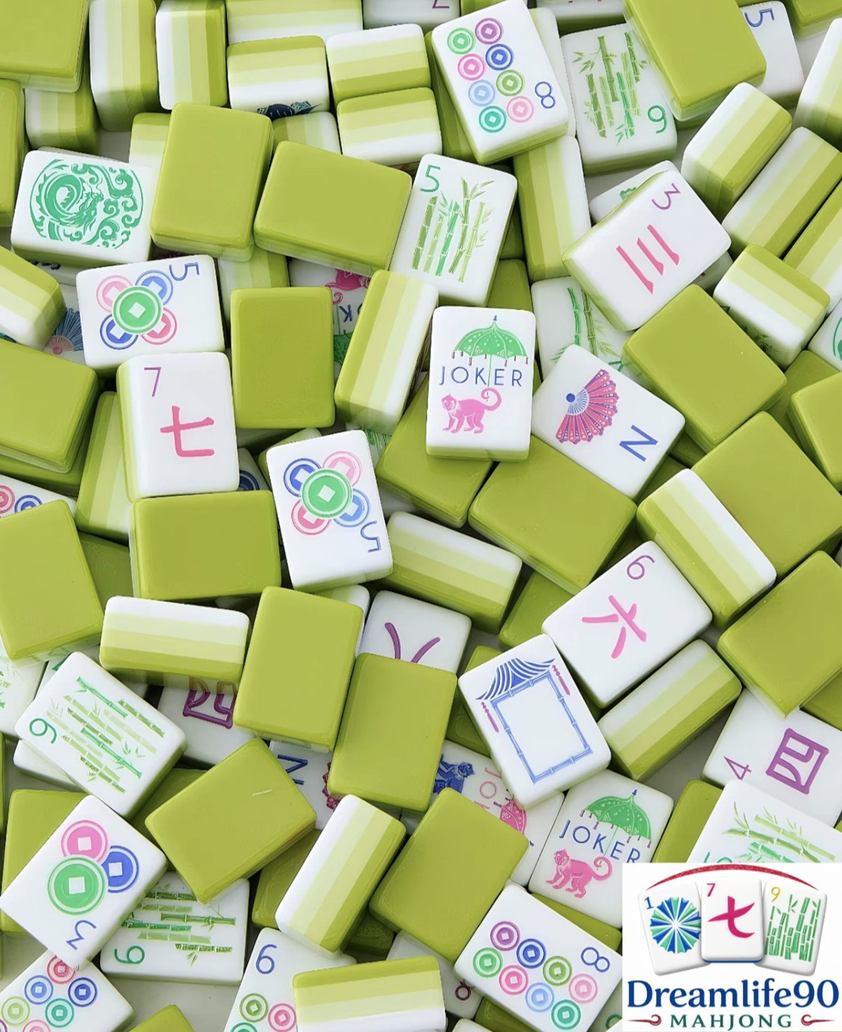LIM0NCELLO 4 Layer Acrylic Mahjong Tiles Full American Set 160 Tiles US SELLER!
