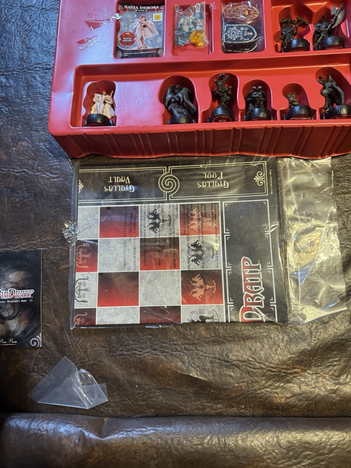 2004 Bandai Navia Dratp Collectible Minatures Board Game Starter Set 2 Open Box