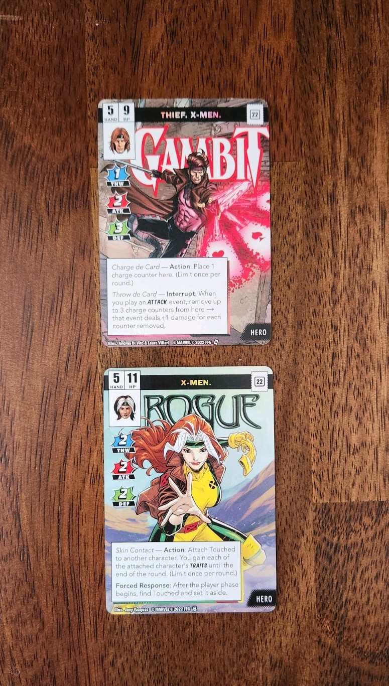 Marvel Champions Mutant Genesis X-Men Hero Promo Cards