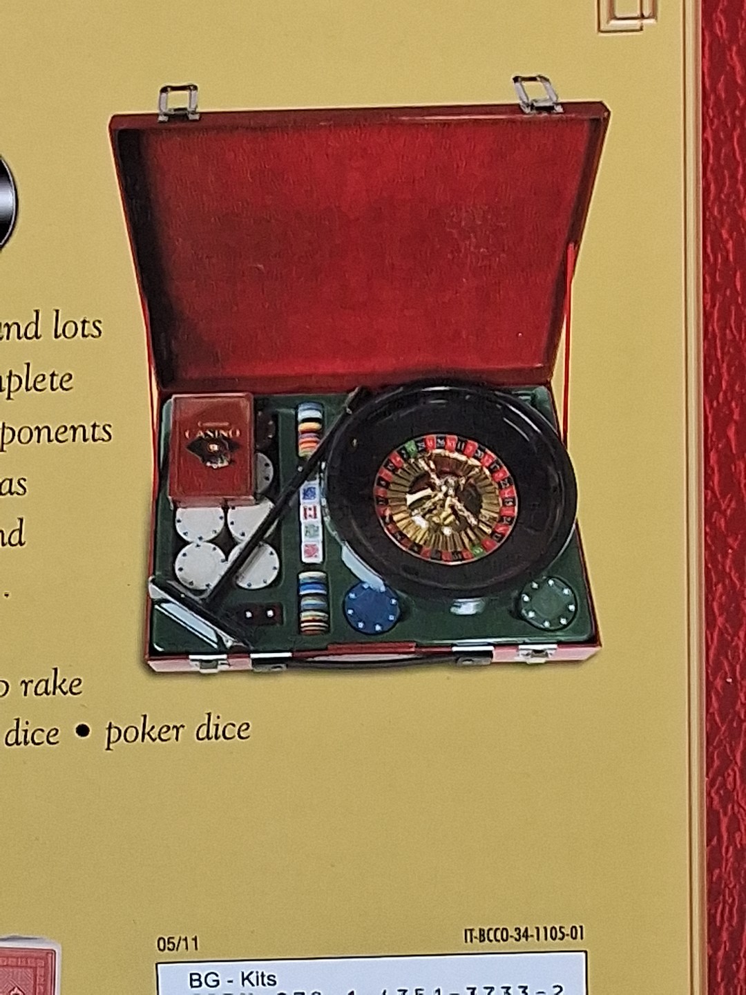 Complete Casino Roulette Travel Game w/ Case by Sterling Innovation NY