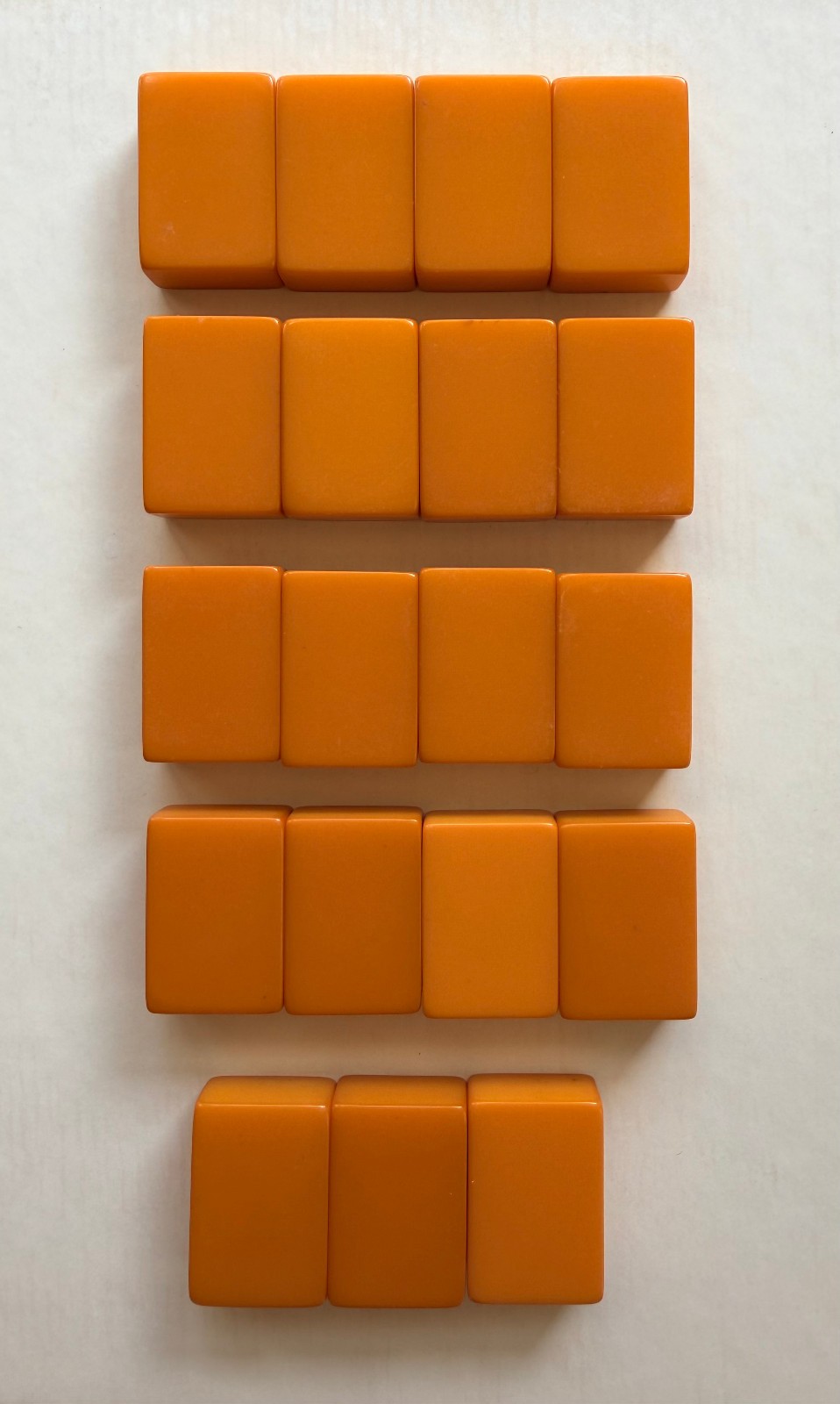 Vintage Mahjong Butterscotch Bakelite Tiles – Lot of #19