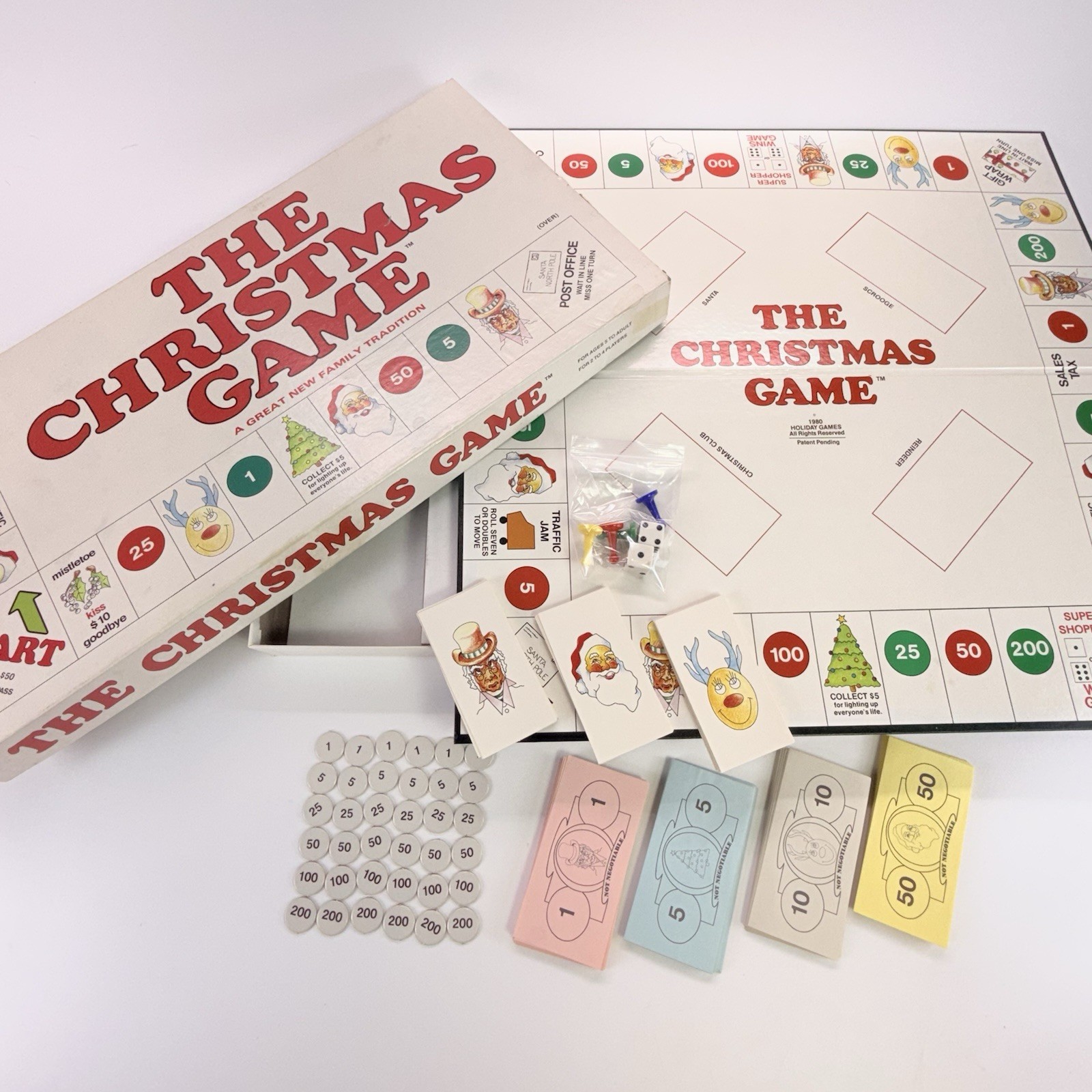 The Christmas Game- By Holiday Games -Vintage 1980 Board Game-Complete VG/VG+