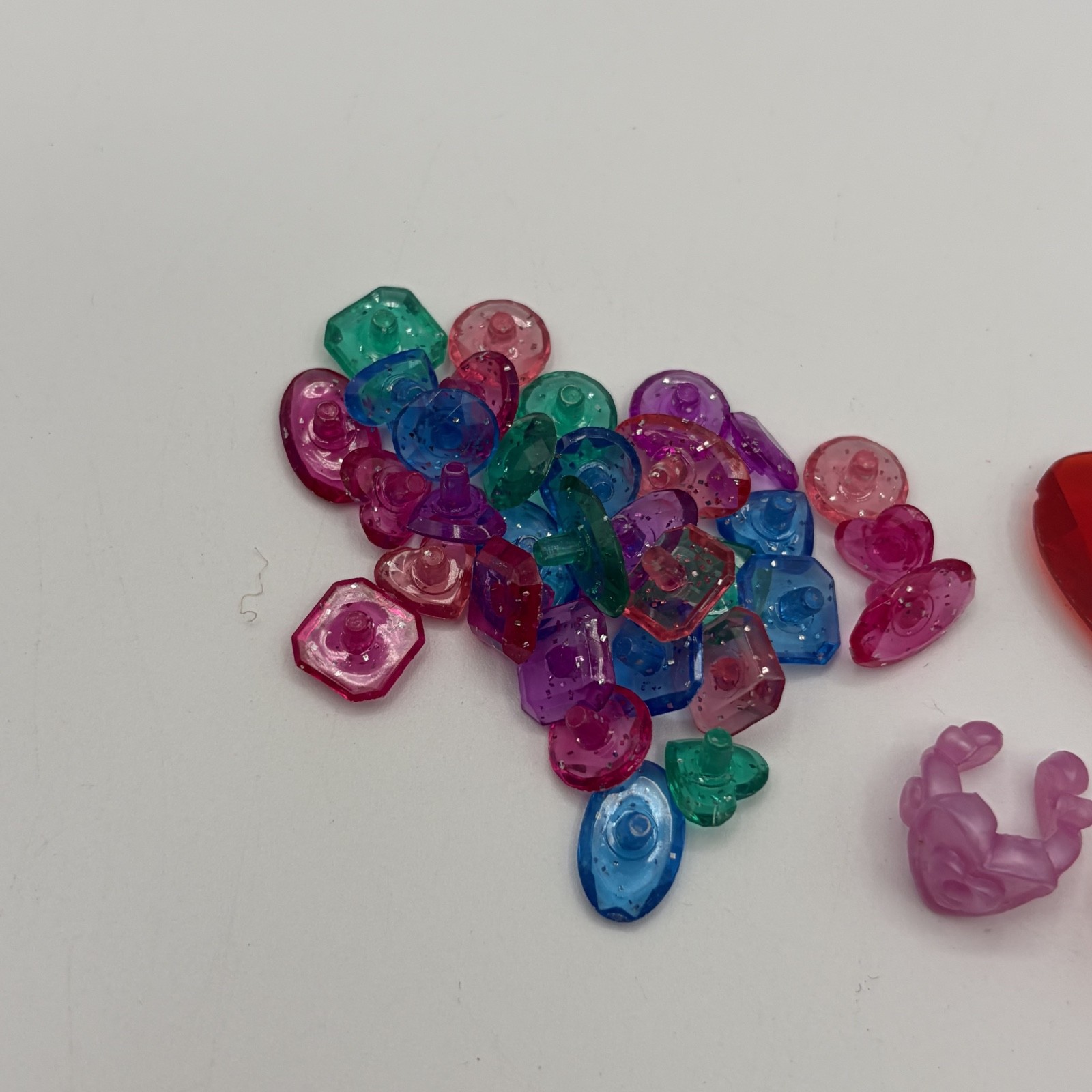 Disney Dazzling Princess Ages 4-Up 2-4 Players Replacement Parts 3 Rings, Gems