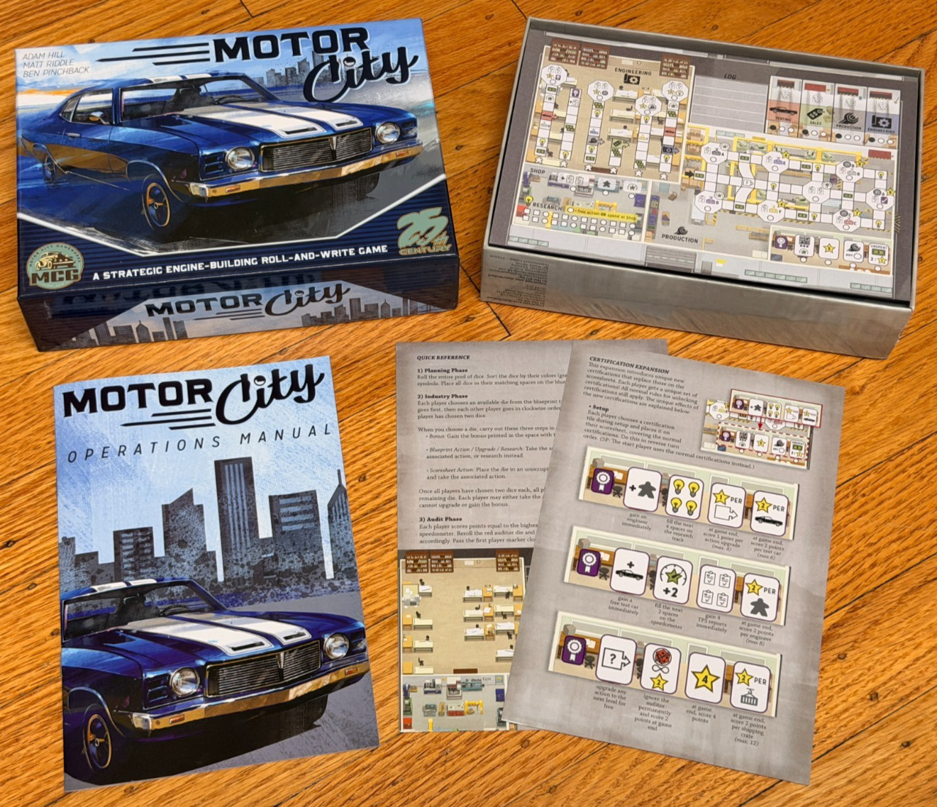 Motor City roll-and-write board game [25th Century Games]