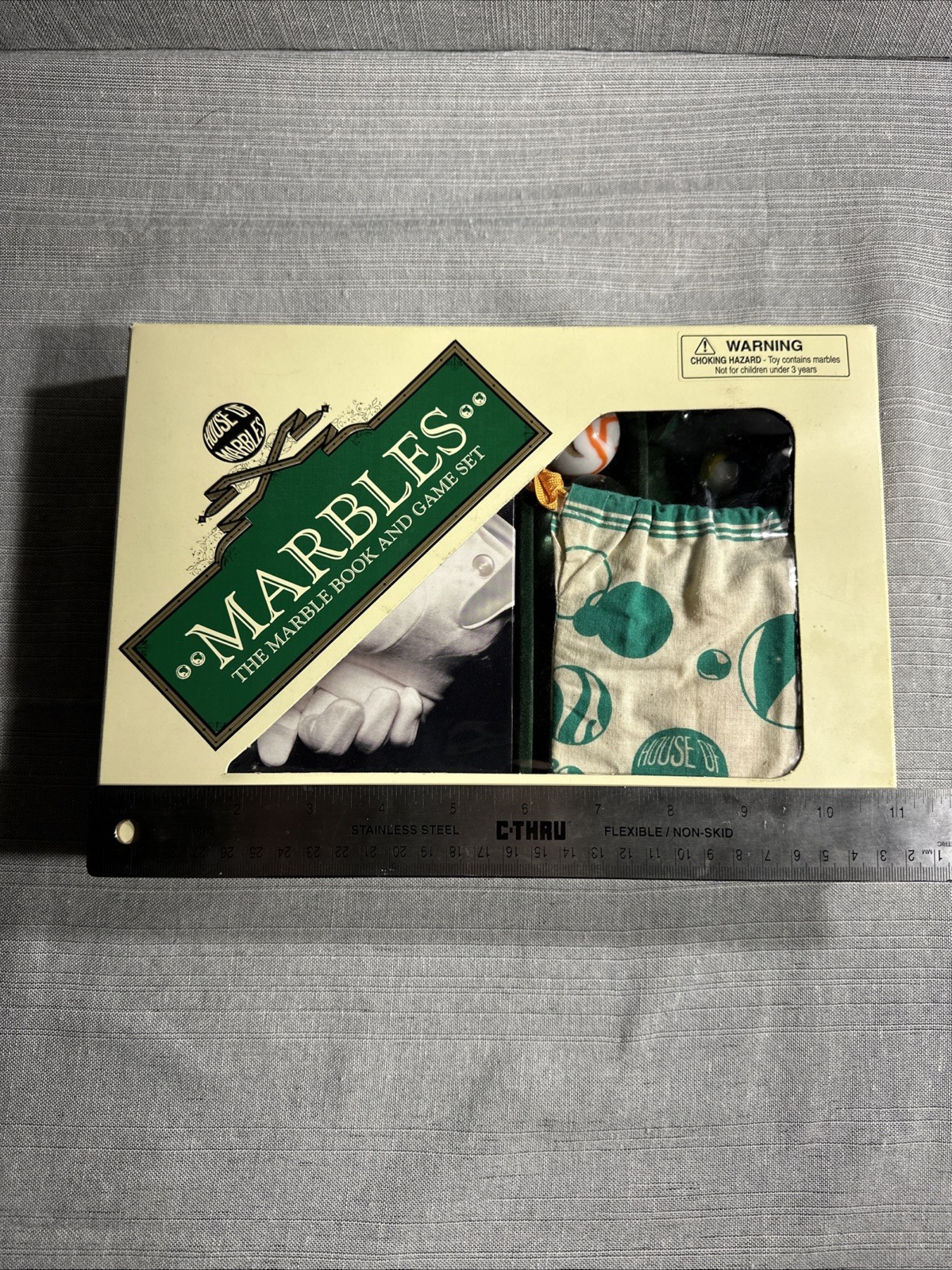 Vintage Marbles Original “Marble Book & Game Set” House of Marbles Opened