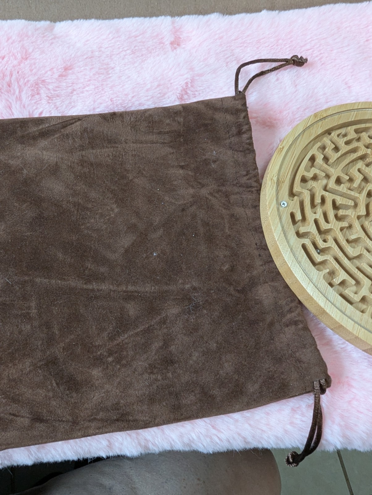 Round Wooden Labyrinth Board Game – Marble Maze for Education and Fun For All