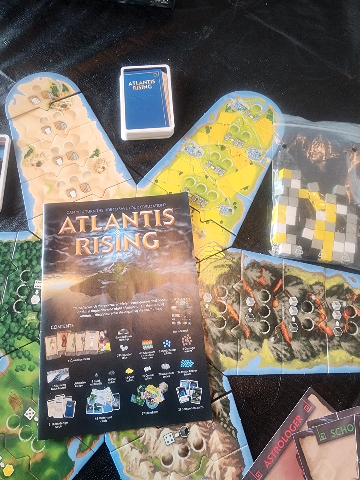 Atlantis Rising Board Game Z-Man Games EXCELLENT CONDITION FREE SHIPPING