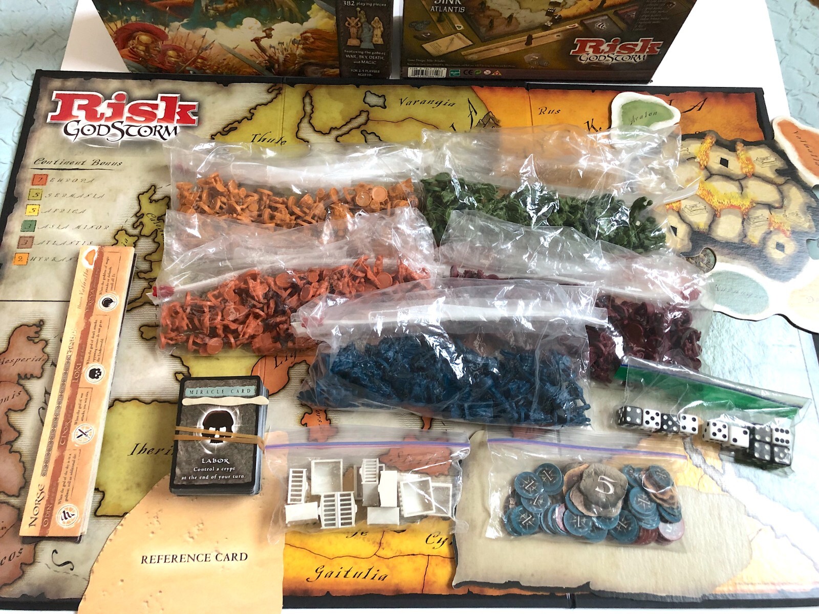 Risk Godstorm Board Game of Earthly Domination by Avalon Hill 2004 COMPLETE