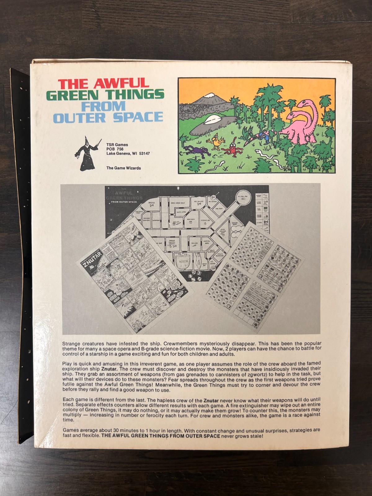 TSR 5005 – The Awful Green Things from Outer Space FIRST EDITION Board Game
