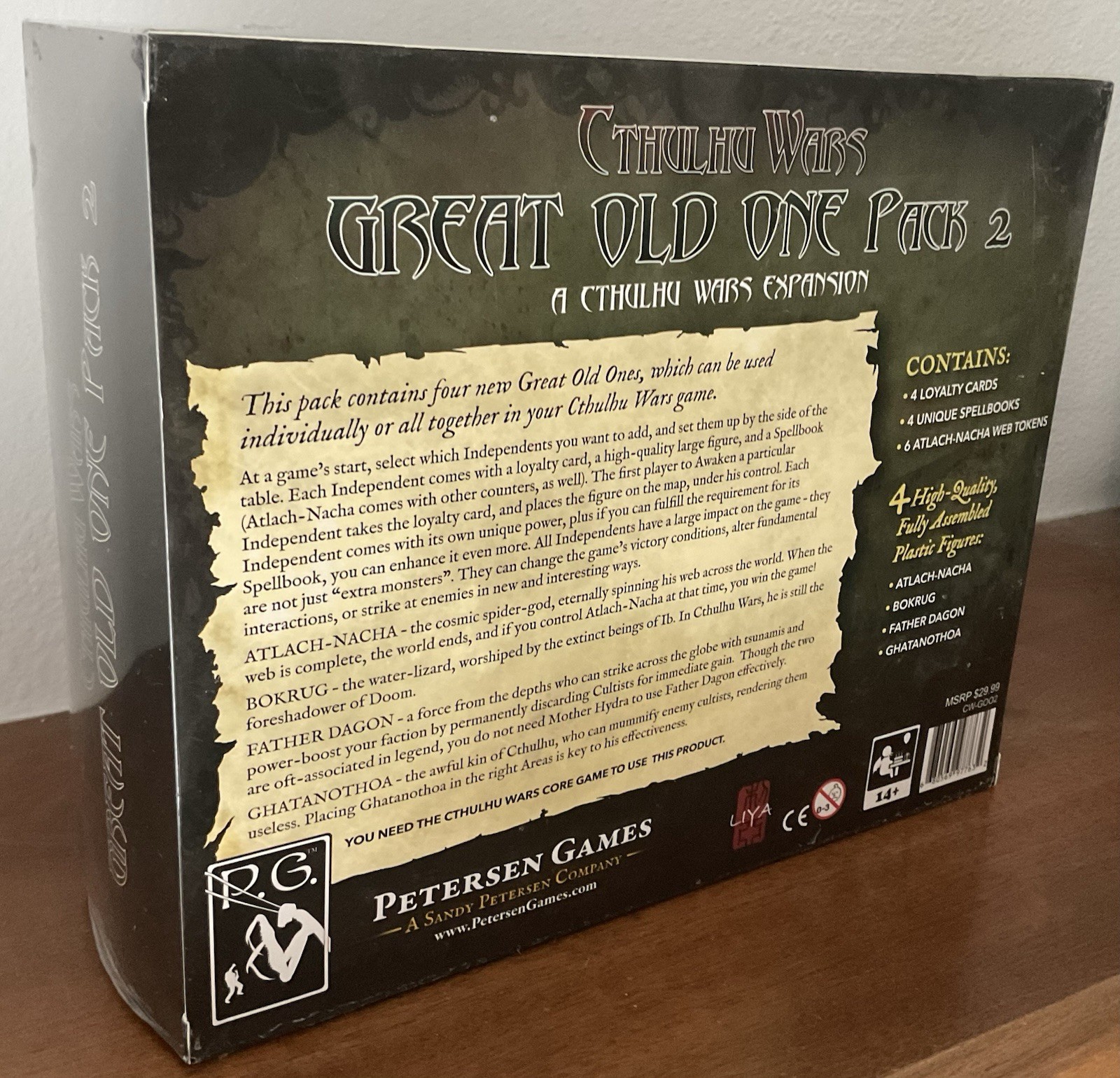 Cthulhu Wars Great Old One Pack 2 Expansion Petersen Games MIB Unopened