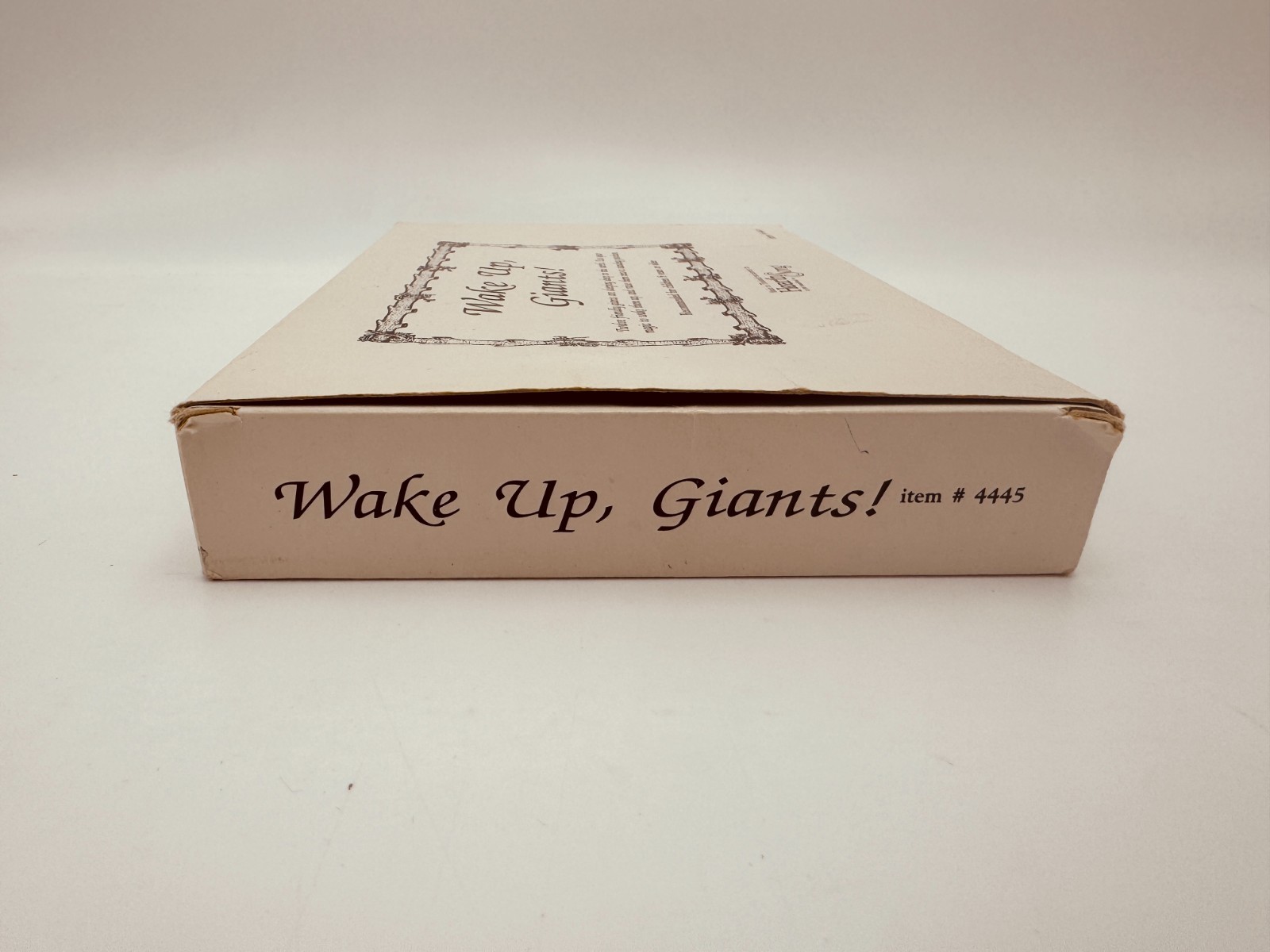 Wake up Giants HearthSong Vtg 1993 Wooden Dice Game Counting Math Home School
