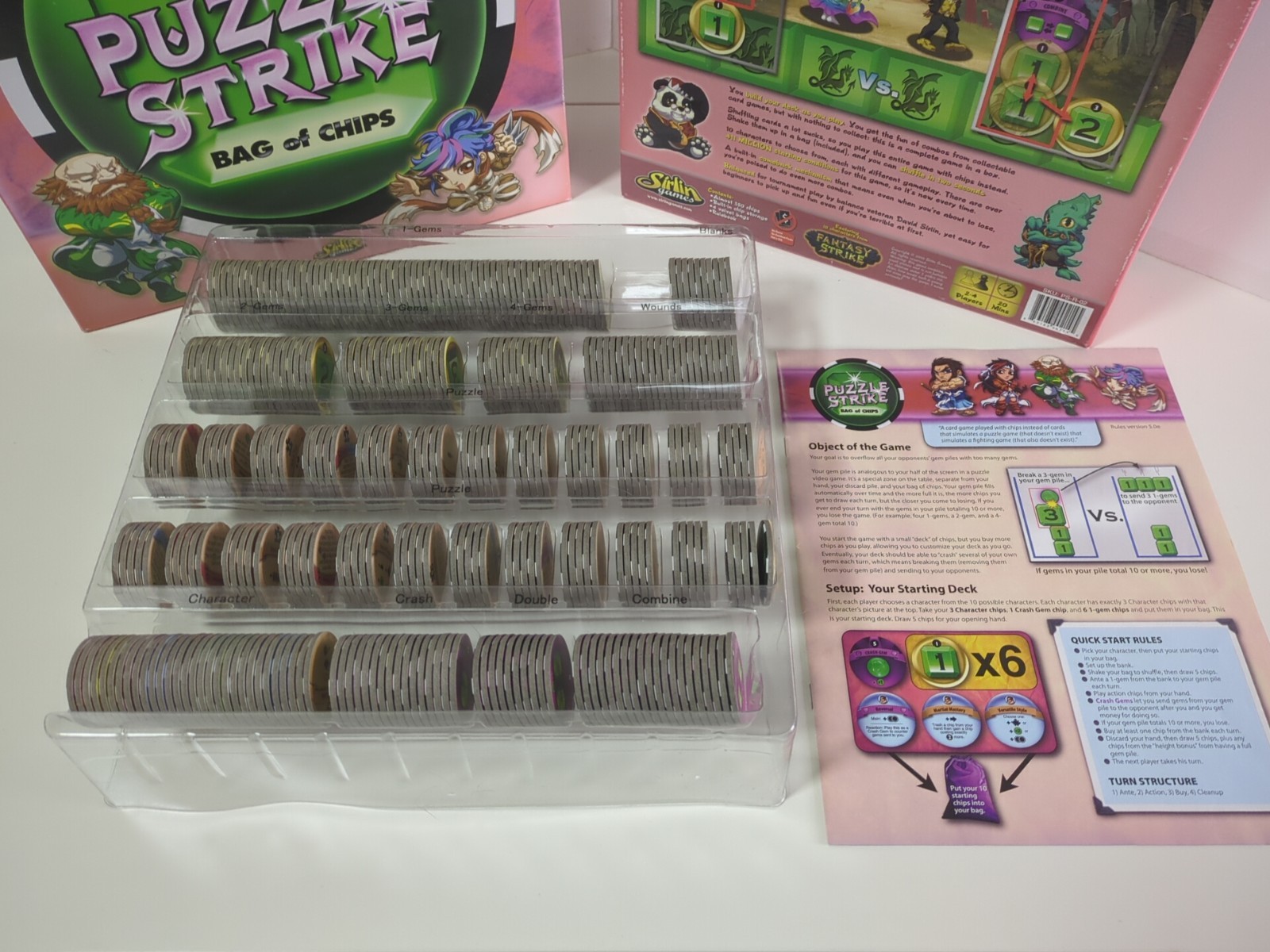 Puzzle Strike Bag of Chips 2010 Strategy Card Board Game Sirlin Games Sealed