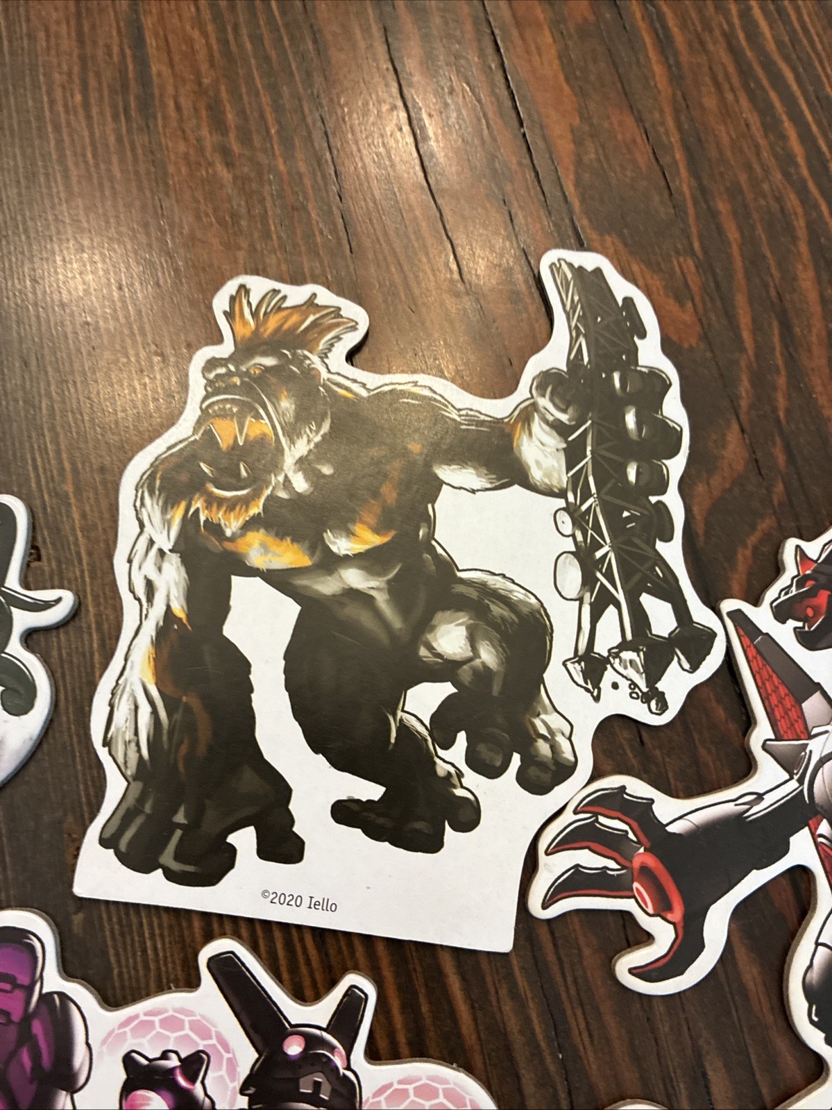 King Of Tokyo: Dark Edition / 4 Cardboard Figures / Official Game Pieces