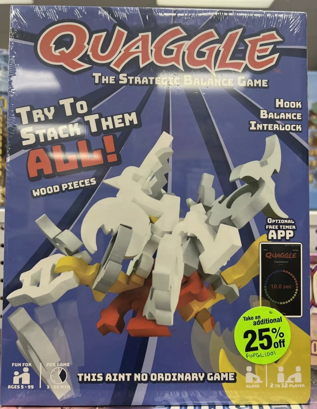QUAGGLE: The Strategic Balance Game Funsparks 2 to 12 Player NEW!