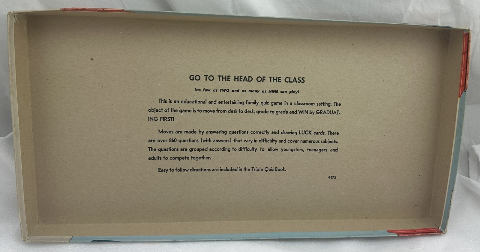 1969 Go To The Head Of The Class 12th Edition Complete in Very Good Condition