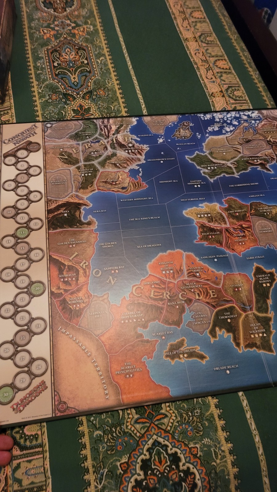 Dungeons and Dragons Conquest of Nerath Board Game, barely touched condition.