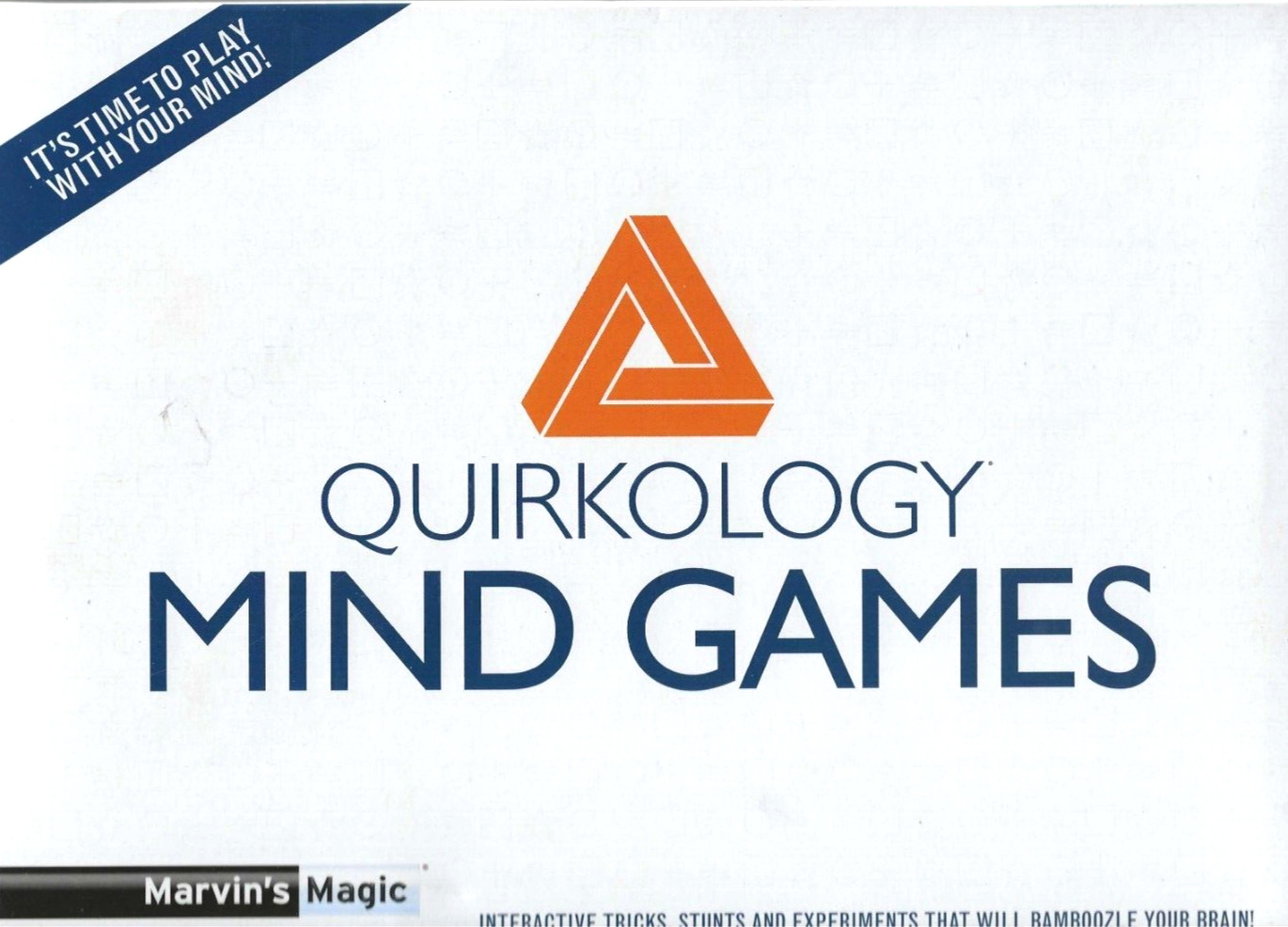 Mind Games, Marvins Magic NEW Quirkology, Age 8 up Tricks, Stunts, Illusions