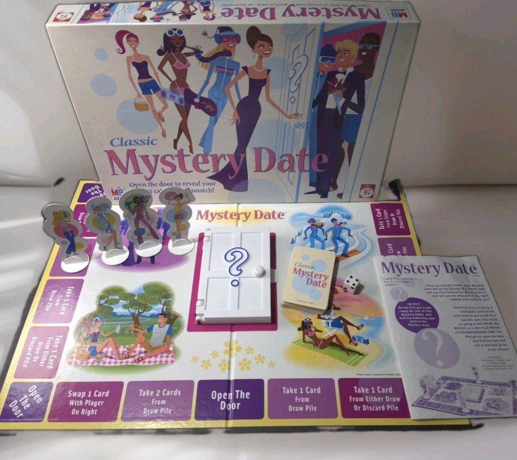 Classic Mystery Date Board Game 2005 – 100% Complete – Milton Bradley #42882