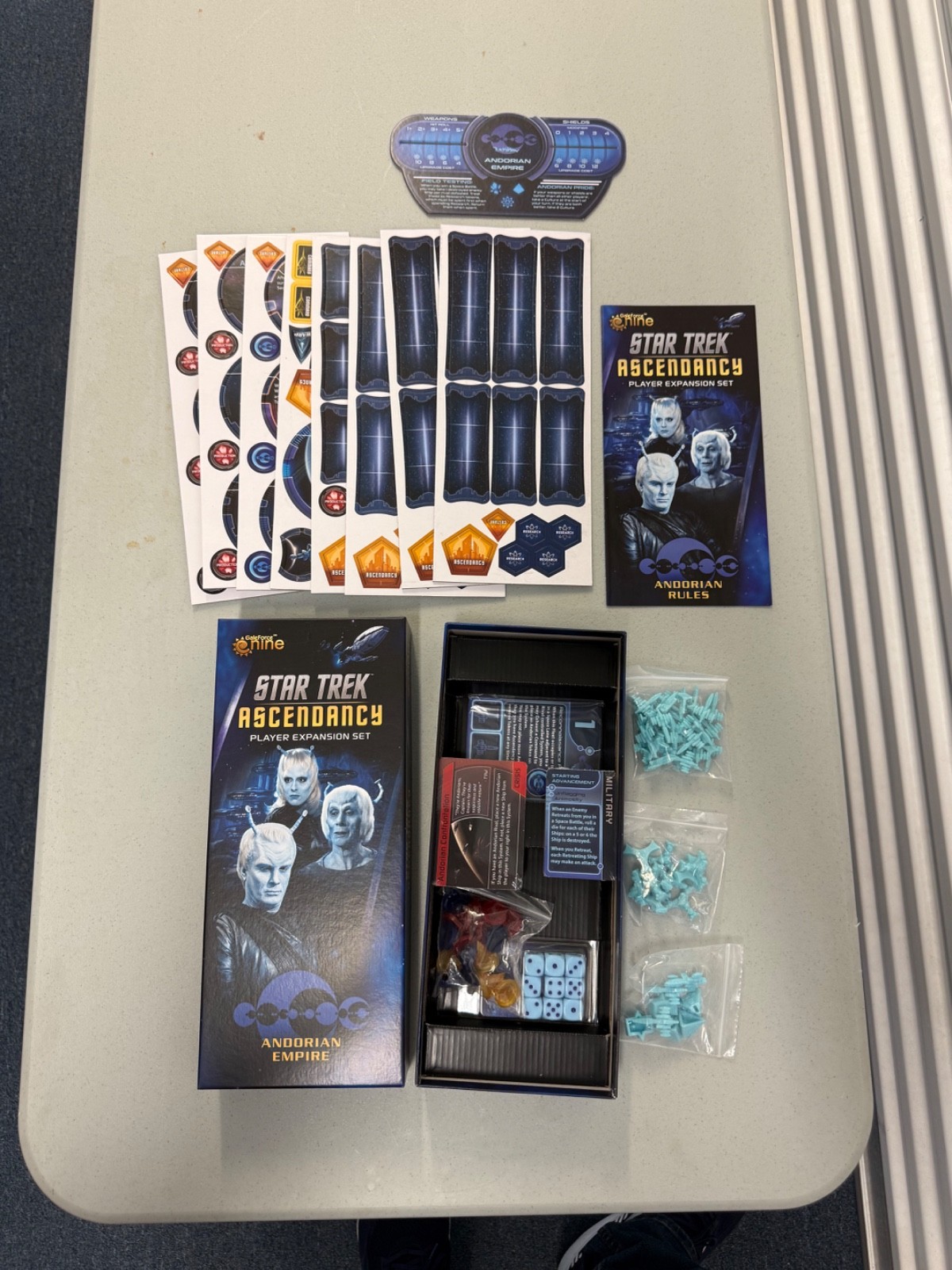Star Trek Ascendency COMPLETE open NEVER PLAYED but UNPUNCHED Gale Force Nine