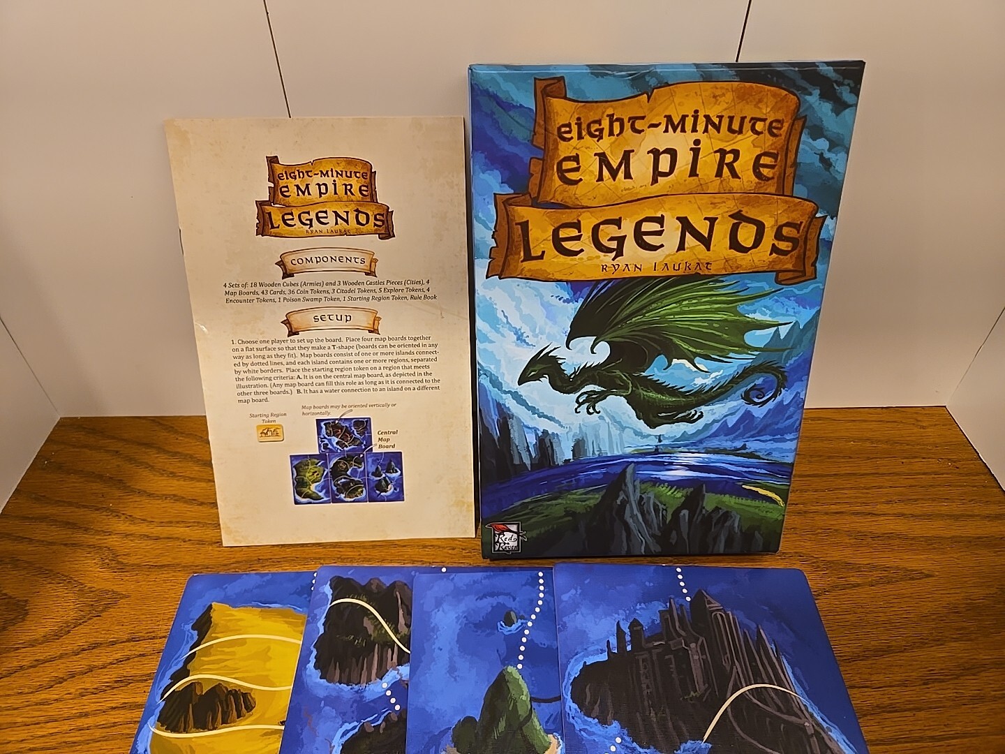 Eight Minute Empire – Legends Board Game Ryan Laukat Red Raven Games COMPLETE