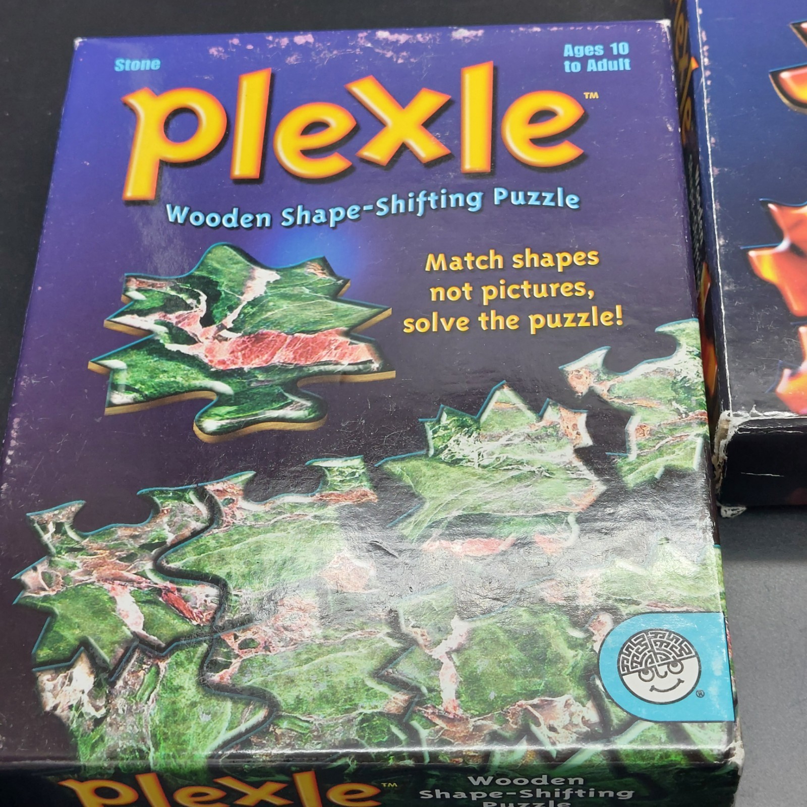 Set Of 3 Plexle Wooden Shape-Shifting Puzzles 2008 MindWare Board Game Complete