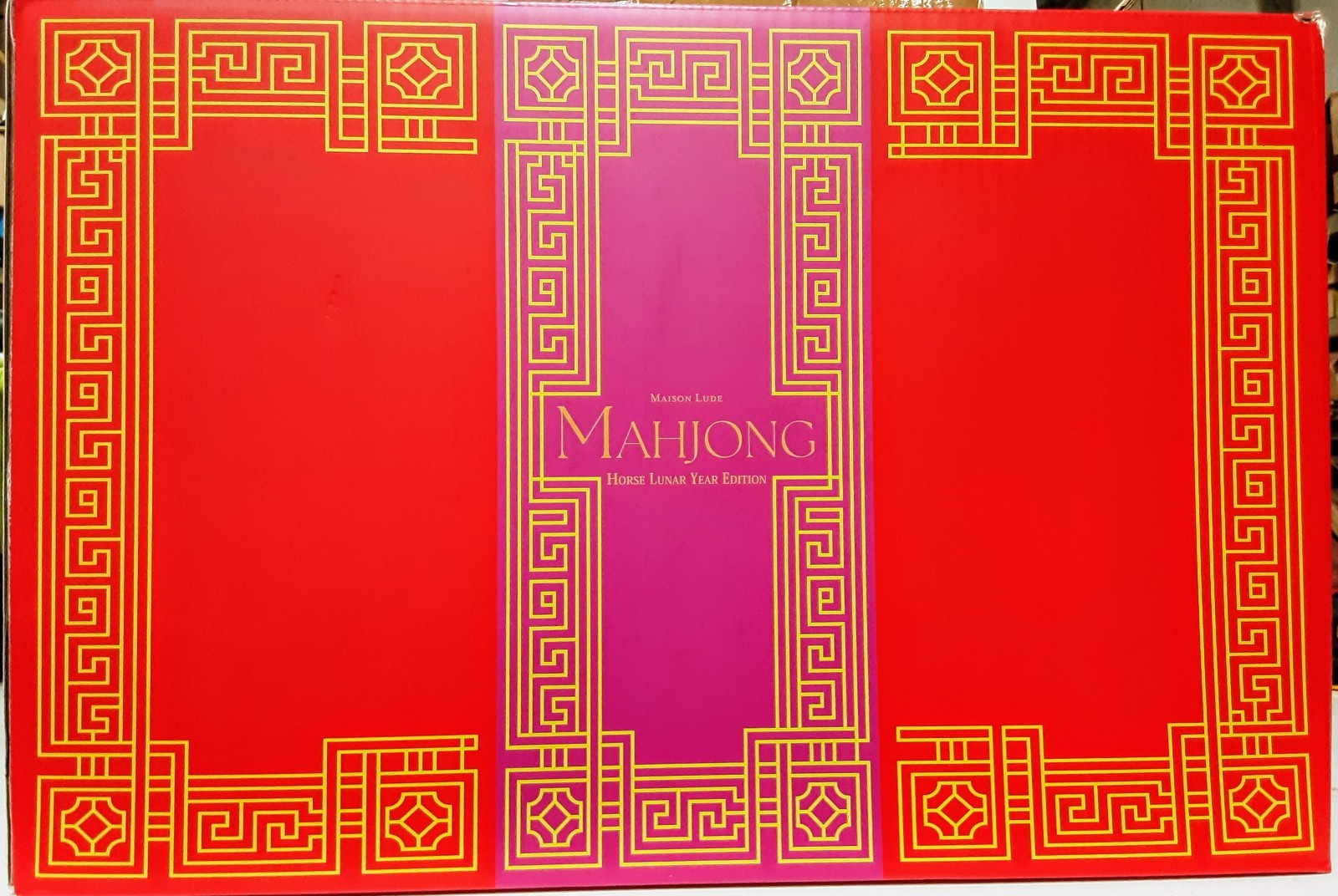 MAHJONG – HORSE LUNAR YEAR EDITION-OPEN BOX-NEW-SEALED COMPONENTS