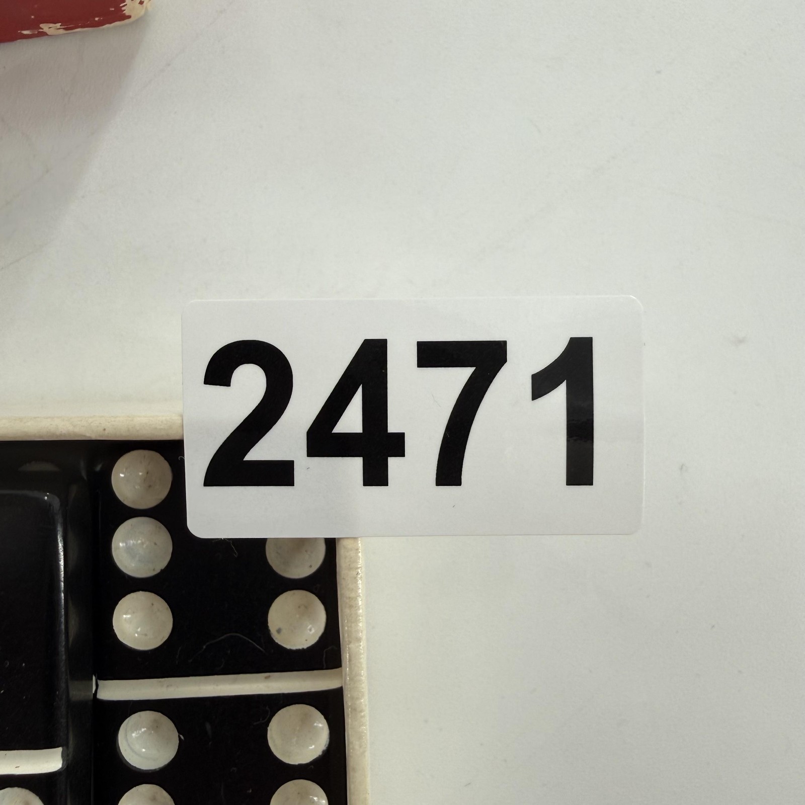 Vintage Puremco Extra Thick Dominoes Double Six Black Tile Game NOT COMPLETE