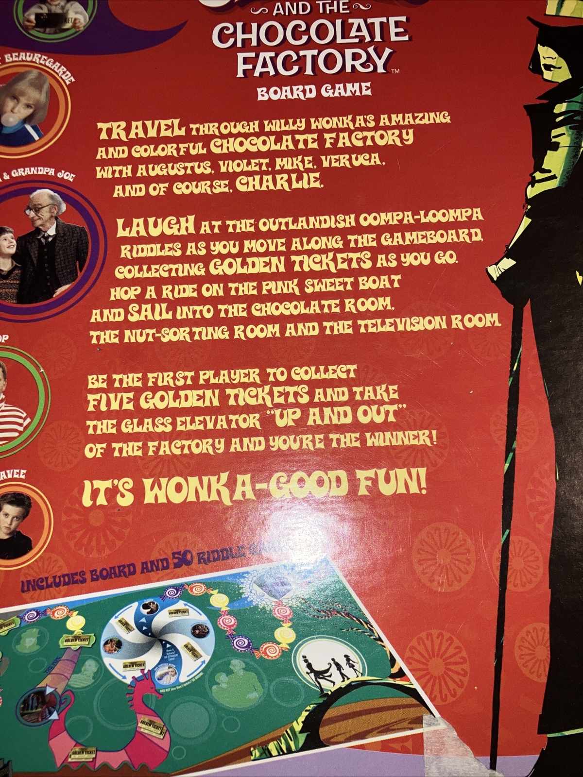 Children’s Unisex Warner Bros. Charlie And The Chocolate Factory Board Game-7+