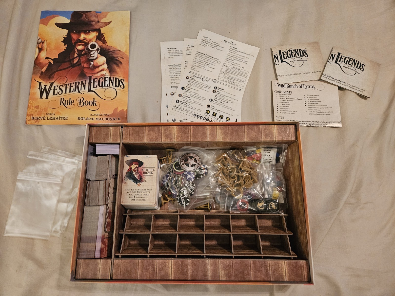 Kolossal Games Western Legends Board Game + Ante Up & Blood Money, + Playmat