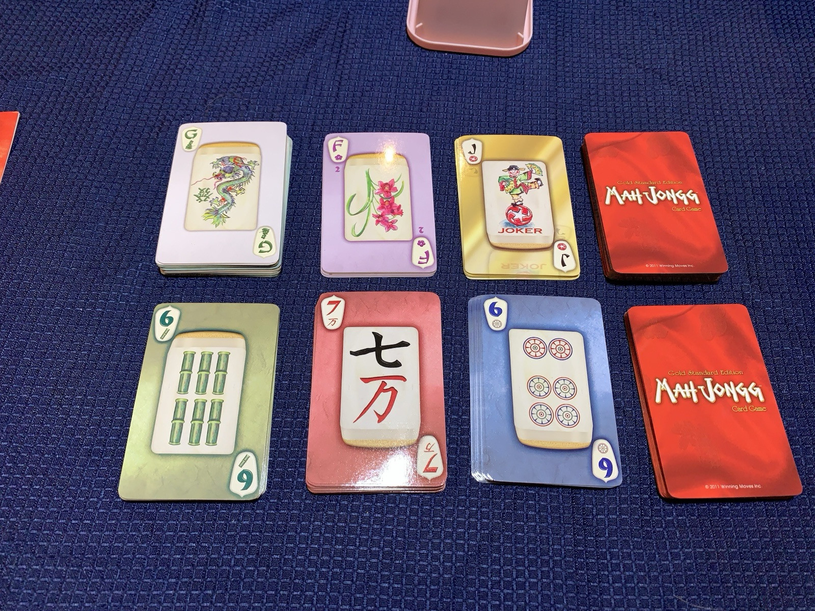 2011 Mah Jongg Card Game – Chinese Gold Standard Edition -Complete Free Shipping