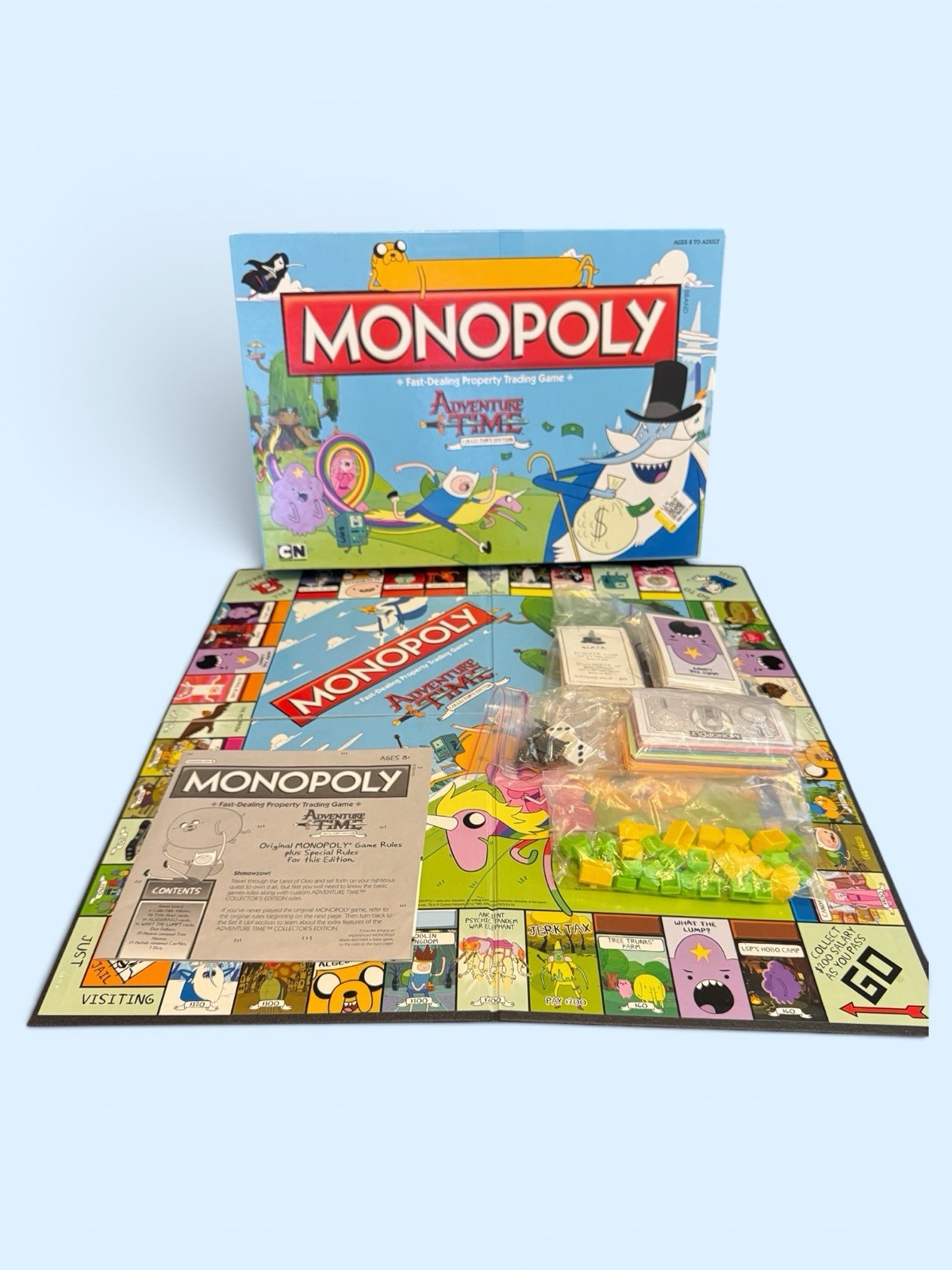 Monopoly Adventure Time Collector’s Edition Board Game Cartoon Network COMPLETE