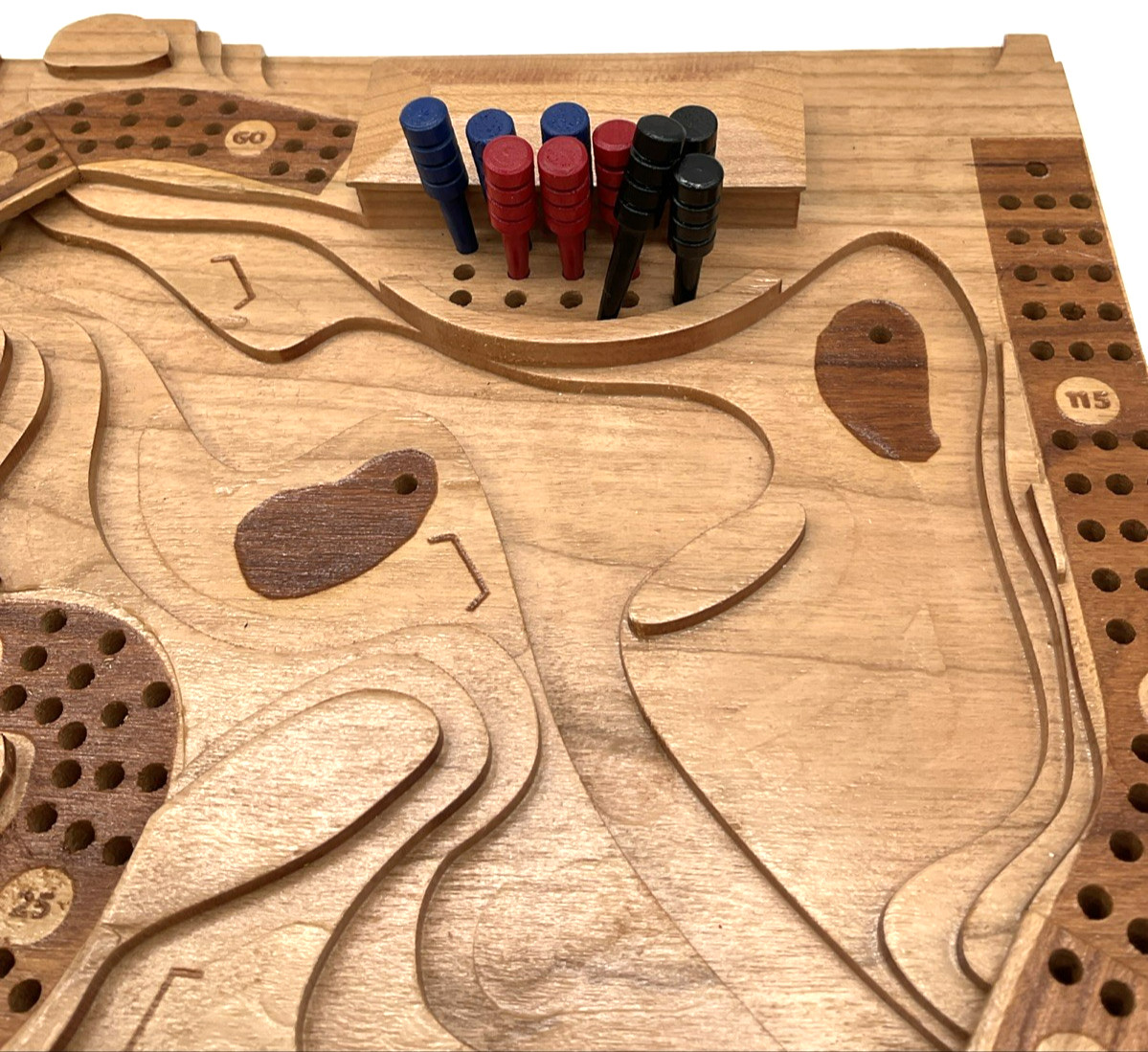 Handmade Cribscapes 3-D Golf Inspired Cribbage Board Made in Canada Card Game
