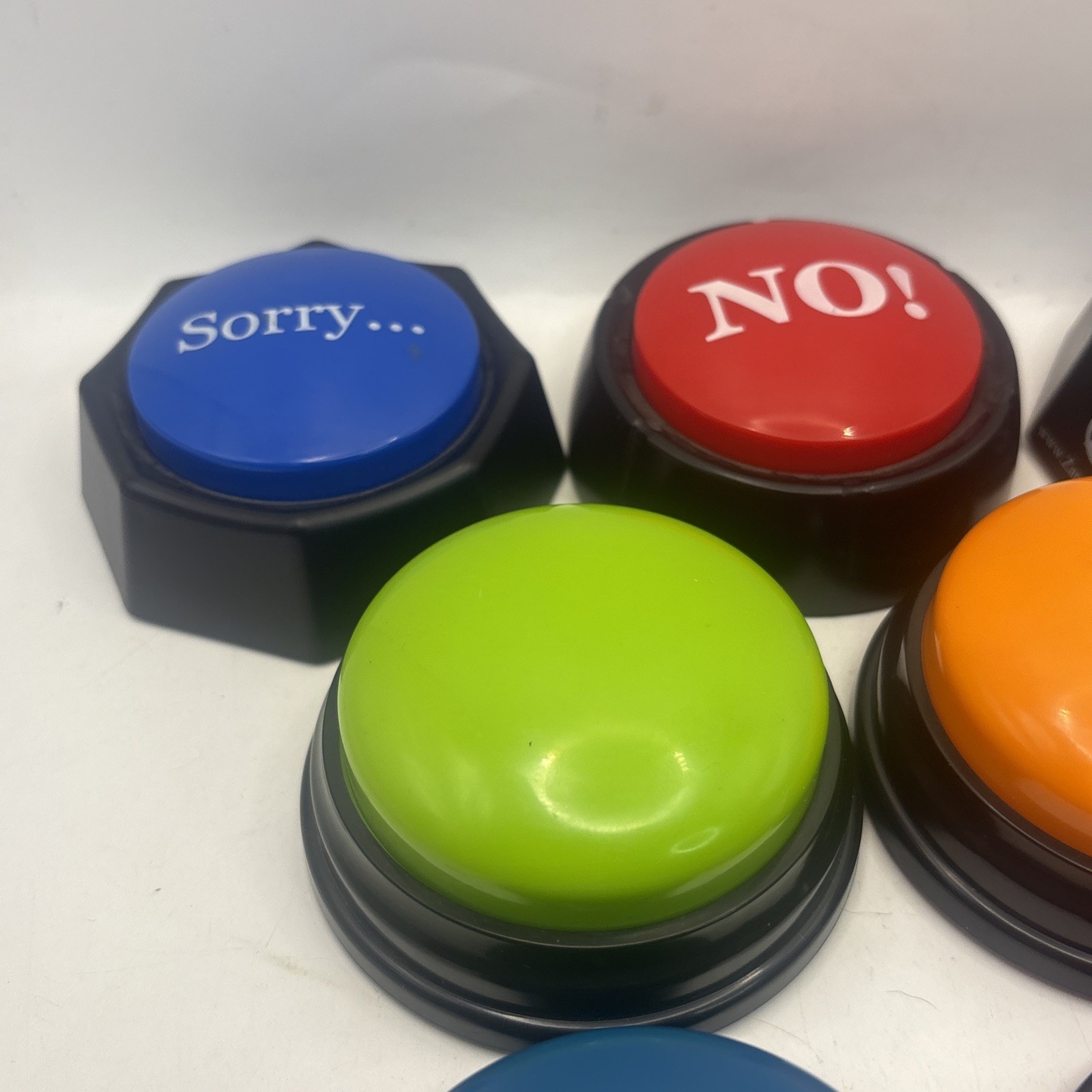 7 Novelty Game Show Answer Buzzers Sound Buttons Lot Yes No Sorry Classroom FUN